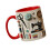 Artistic Sewing Inspired Ceramic Cup Microwave Safe And-Red 1