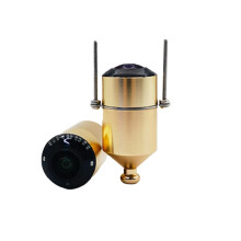 Underwater Fishing Camera 1228V Metal Waterproof Fish Finder with Infrared Night Vision Gold