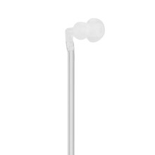 Air Tube Mono Wired Earphone Anti-Radiation Silver