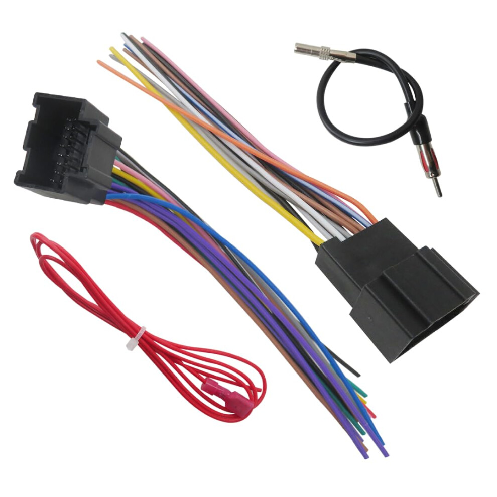 Car Radio Wiring Harness With Antenna Adapter For Cadillac Dts 2006Â2011 Escalade 2007Â2012 PlugâAndâPlay Factory Stereo Upgrade 9351714553490