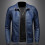 (XXXXL, black) Spring New Men's Leather Jacket With Stand Collar 2