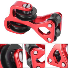 Aluminium Alloy Cable Slide Red 4.5x2.5x1.7cm 30g