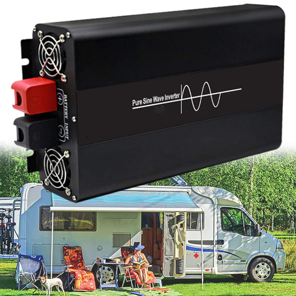 4500W Pure Sine Wave Car Power Inverter 48V To 110V With Digital Display For Rv Truck Camping 9351714554527