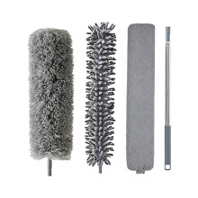 Extendable Microfiber Duster with Telescopic Handle, Soft Reusable Cleaning Tool for Home and Office