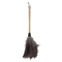 Dusting Brush with Natural Fiber AntiStatic Bristles, Soft Handle Furniture Duster for Home, Car and Places