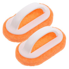 2pcs Dish Scrub Brush with Ergonomic Comfort Grip for Pots and Pans Density Bristles White