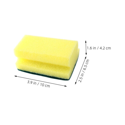10pcs Kitchen Sponge Scrubbers Non Scratch Dish Sponges with Scratch Resistant Surface for Cookware and Sink 1