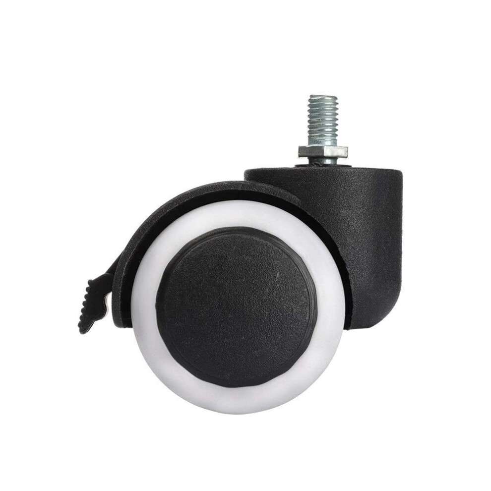 Office Chair Casters 2 Inch Replacement Wheels, Smooth Silent Rolling, Floor Protection Design 9330225407126