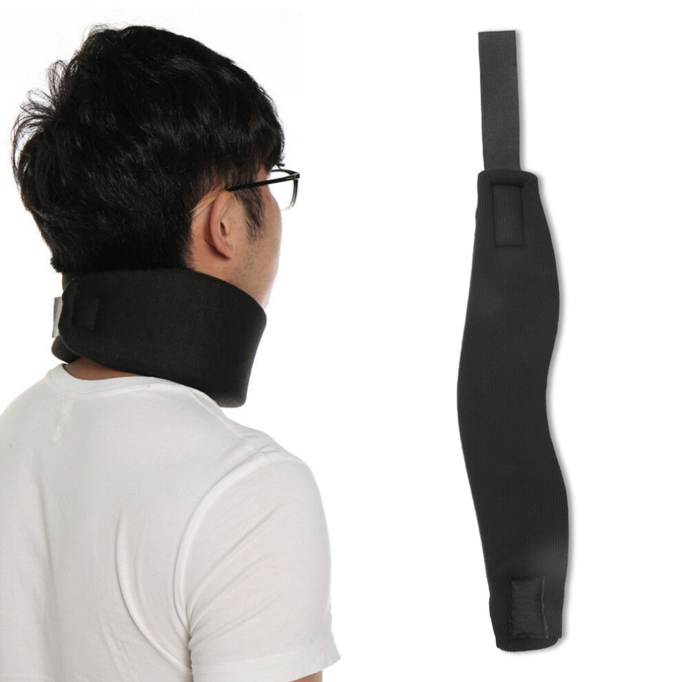 Neck Brace Sponge Cotton Cervical Collar (S) Black