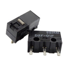 (2Pcs) Mouse Microswitch D2F-01F Mouse Button Silver Alloy Contacts 10M Clicks