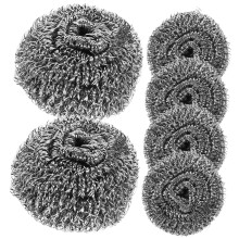 6PCS Heavy Duty Stainless Steel Scrubbers for Kitchen Cleaning Pots Pans and Sinks