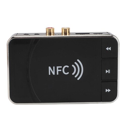 Bluetooth 5.0 Receiver with NFC Pairing, 3.5mm AUX Audio Adapter for Home Stereo System