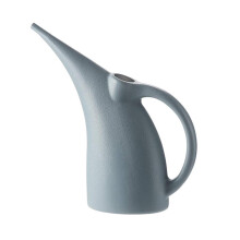Small Indoor Plant Watering Can 1/2 Gallon Grey Plastic with Long Spout and Precise Watering Control