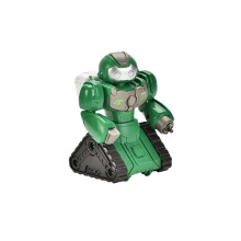 (Green) Children Press Forward Robot Can Be Rotated 0-3 Years Old Children's Educational Early Learning Crawling Toy Car Toy Playsets