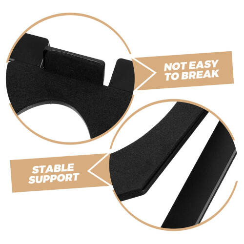 Metal Desktop Speaker Stand with Angled Stability Design and Vibration Reduction for Studio Monitors 2