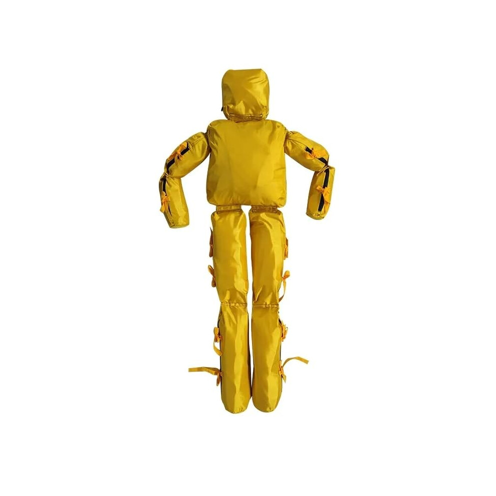 Yellow Rescue Training Dummy 175Cm 20Kg Waterproof Heavyduty Pvccoated Mannequin For Lifesaving And Water Rescue Practice
