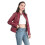 (2XL, Red) Womens Casual Zipper Down Stand Collar Leather Jacket 4