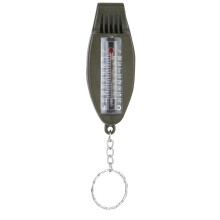 Outdoor Survival 4 in 1 Multi-Tool Whistle with Compass & Magnifier Thermometer