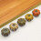 2 pcs Ceramic Pumpkin Cabinet Knobs with Screws, Classic White Drawer Pulls for Dresser, 40x30mm 3