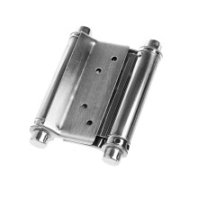 3 Inch Stainless Steel Double Action Spring Hinges, 2 Pack Saloon Cafe Door Swing Hinges Silver