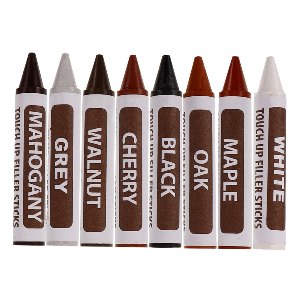 Furniture Touch Up Marker Set 8Pcs Wood Furniture Pens For Hardwood Floor Instant Scratch Concealment 9073542077558