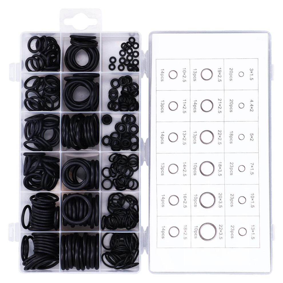 Rubber O Rings Assortment Set Leakproof Oilheat Resistant Plumbing Seal Kit For Automotive Use 9073542077596