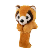(raccoon) Plush Slap Bracelet Comfortable Wear Wrist Band Snap Animal Wristband Accessory for Children's Parties and Creative Play