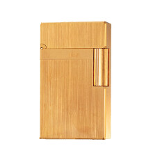 Kerosene Oil Lighter, Copper Soft Flame, Side Wheel Flint Ignition, Luxury Gift for Men, Gold 2