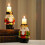 (B) Christmas Tealight Candle Holder Resin Nutcracker Tea Light Candleholders Candlestick Home Table Kitchen Decorations 4