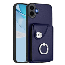 (For Nothing CMF Phone 1, Blue) Organ Card Bag Ring Holder Phone Case