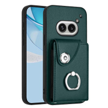 (For Nothing Phone 2a, Green) Organ Card Bag Ring Holder Phone Case