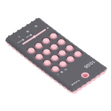 Mobile Phone Shaped Silicone Teether - Grey & Pink