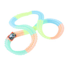 Flexible Glow Race Car Track 224pc Set