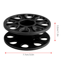Diving Gear Plastic Finger Spool Reel Compact Underwater Equipment Black