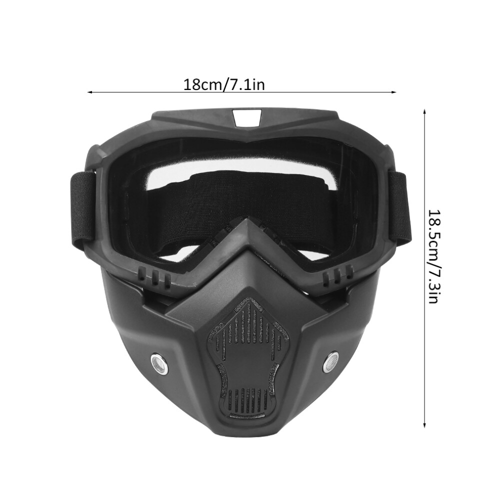 Detachable Mask Goggles: 18X18.5 Cm, Transparent 7901393723671