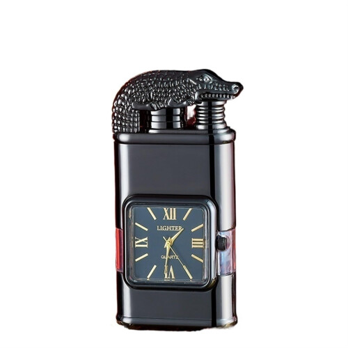 Butane Torch Lighter, Dual Flame, Windproof Jet Lighter, Refillable, Adjustable Flame, Gold2