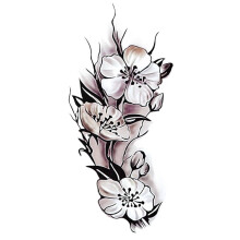 Temporary Tattoos Waterproof Plum Blossom Flower Body Art Stickers for Women and Men Long Lasting