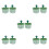 10Pcs Green Sink Drain Strainer Basket PP Kitchen Stopper Filter 1