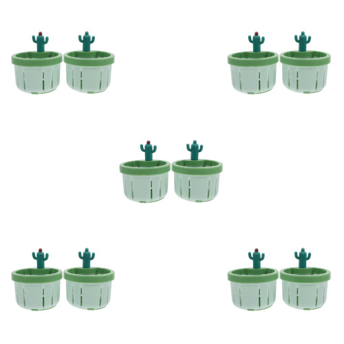 10Pcs Green Sink Drain Strainer Basket PP Kitchen Stopper Filter