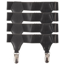 4Stk Männer Strumpfhalter Gurt Mit Rutschfesten Metallclips,