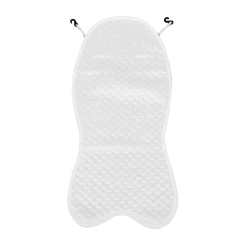 White Linen Baby Stroller Cooler Pad Universal Fit Soft Mat
