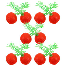 5Pcs Simulation Orange Branches Plastic Faux Fall Fruit Centerpieces