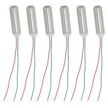 6Pcs Small Vibration Motor Silver Iron Copper for Home DIY Electronics