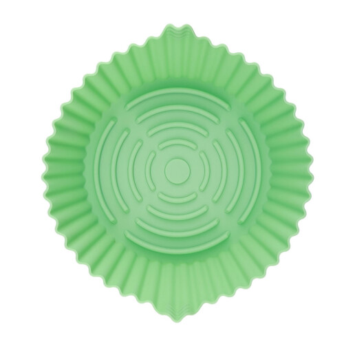 Silicone Air Fryer Accessoire Vert Panier Mat Réutilisable