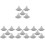 20Pcs Silver Mini Screwdriver Set for Sewing Machine Maintenance 1
