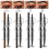 Dual Ended Liquid Eyebrow Pencil Gray, Waterproof Fork Tip Microblading Pen for Natural Brows 3