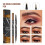 Dual Ended Liquid Eyebrow Pencil Gray, Waterproof Fork Tip Microblading Pen for Natural Brows 5