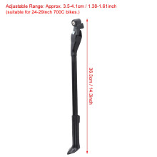 Adjustable Aluminium Alloy Bike Kickstand for 24-29inch Bicycles Easy Fit