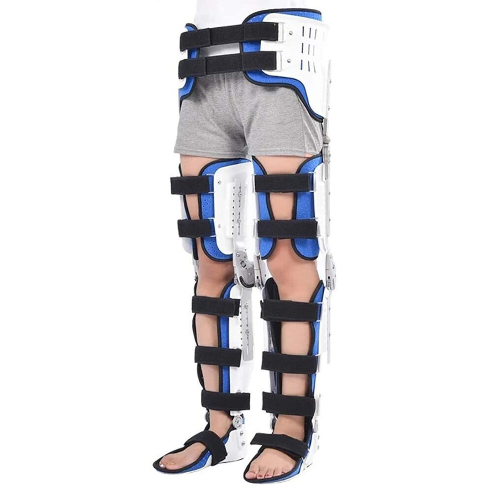 Adjustable Hip Abduction Brace with Knee Foot Orthosis, Stable Joint Support for Fracture Recovery M