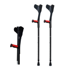 Adjustable Folding Forearm Crutches Pair, Aluminum Open Cuff, for 150196 cm, Blue/Pink/Black